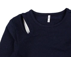 Kids ONLY night sky shoulder cut out short glitter top